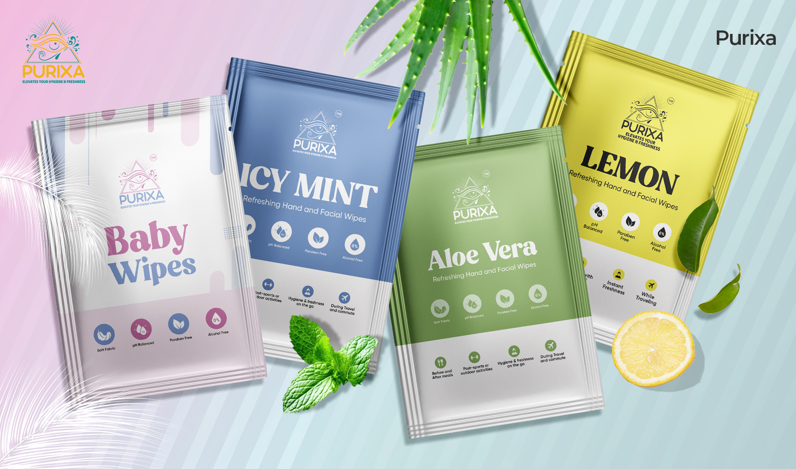 Packaging Design BannersPurixa