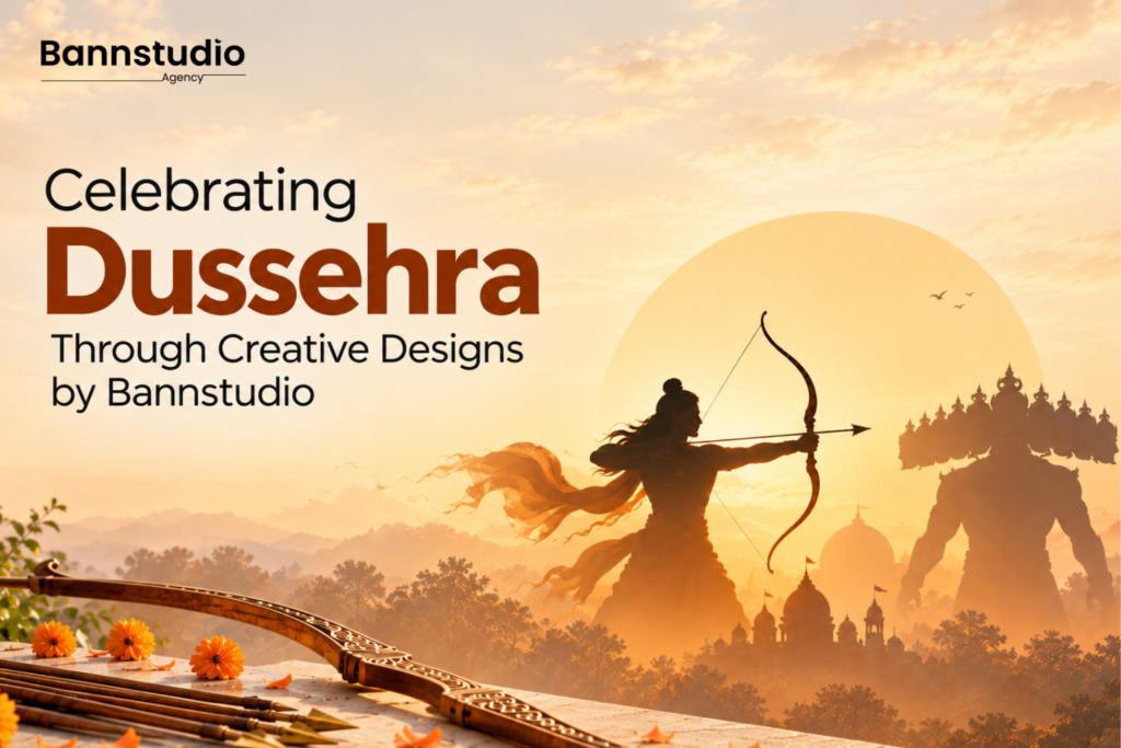 Celebrating Dussehra Through Creative Designs by Bannstudio